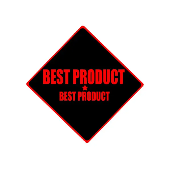 Beste product rode stempel tekst op zwarte achtergrond — Stockfoto