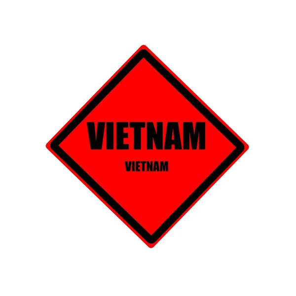 Vietnam zwarte stempel tekst op rode achtergrond — Stockfoto