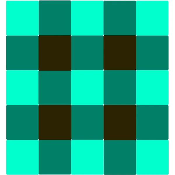 緑の黒いテーブル クロス パターン背景 — ストック写真