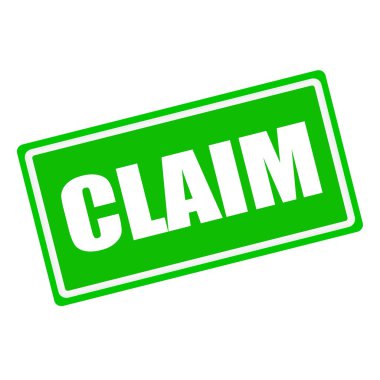 yeşil zemin üzerine beyaz damga metni iddia