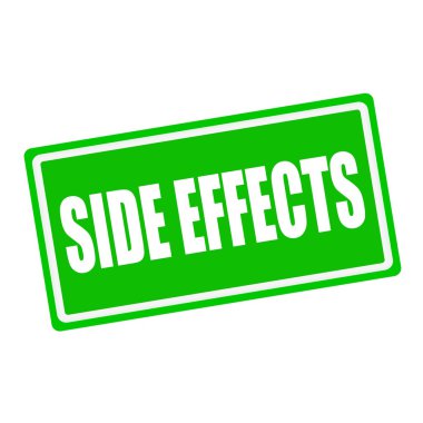 Yan etkisi beyaz damga metni yeşil zemin üzerine