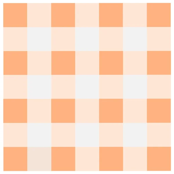 オレンジの格子模様のテーブル クロス パターン — ストック写真