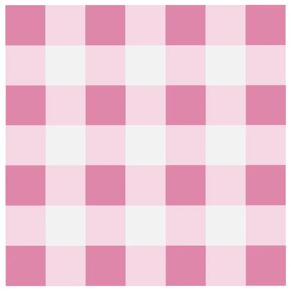 Рожевий картатий візерунок скатертини — стокове фото
