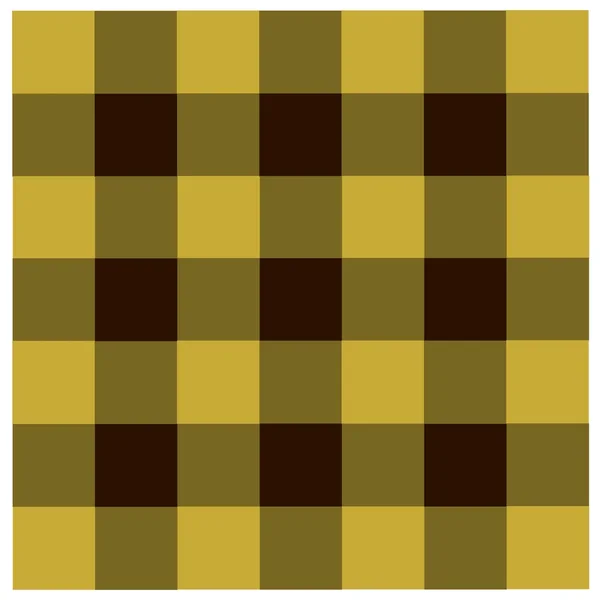 옐로우 블랙 체크 무늬 테이블 보 패턴 — 스톡 사진