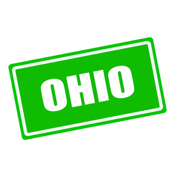 Ohio texto de sello blanco sobre fondo verde —  Fotos de Stock