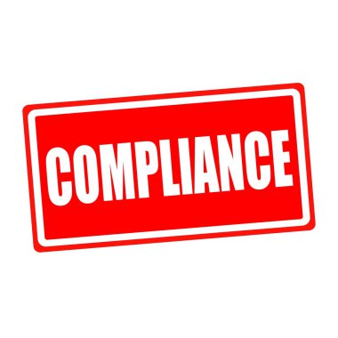 uyum beyaz damga metni kırmızı kağıt üzerinde