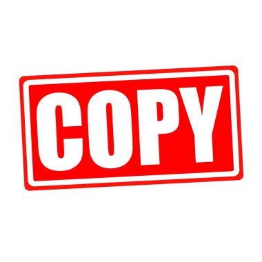 Kırmızı kağıt üzerinde beyaz damga metni kopyalama