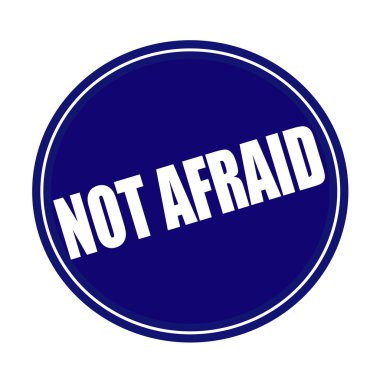 Değil çekinerek beyaz damga metni mavi