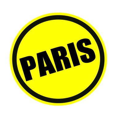 Paris siyah damga metni sarı