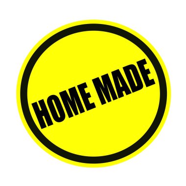 ev yapımı siyah damga metni sarı