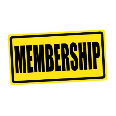 Üyelik siyah Damga metni sarı