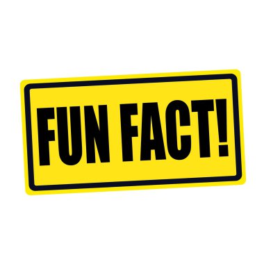 Fun gerçek siyah Damga metni sarı