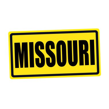 Missouri Damga metni sarı siyah