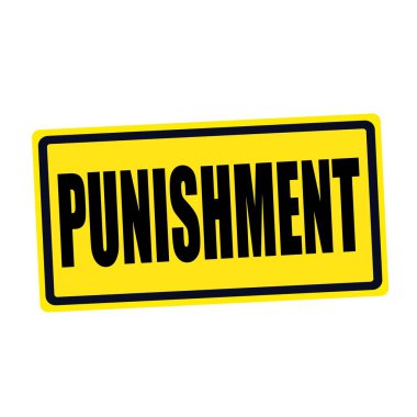 Ceza siyah Damga metni sarı