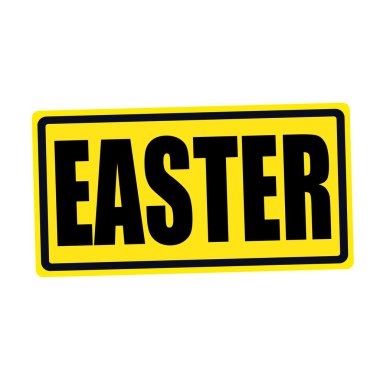 Paskalya siyah Damga metni sarı