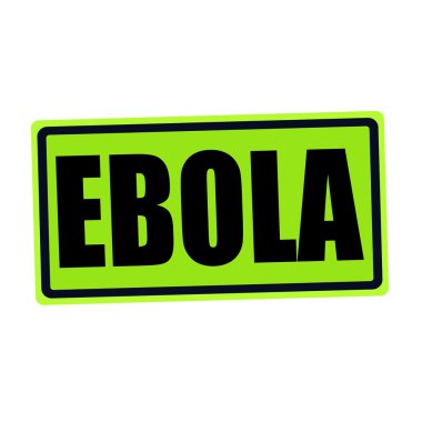 Ebola siyah Damga metni yeşil
