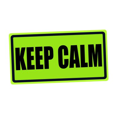 Yeşil sakin siyah damga metni koru