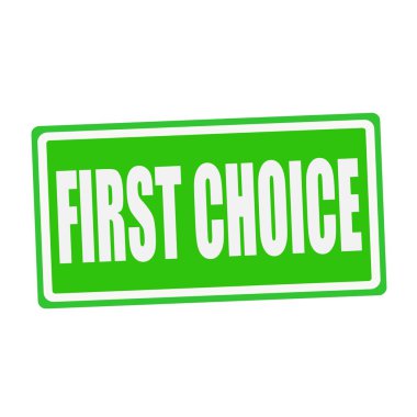 İlk seçim beyaz pul metin yeşil