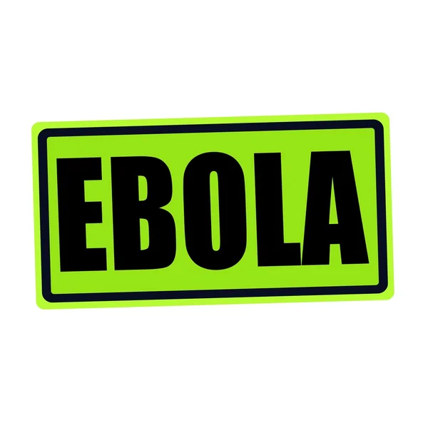EBOLA black stamp text on green — Stock Photo, Image