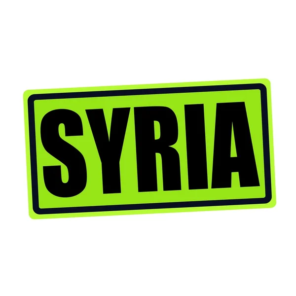 Sýrie černé razítko text na zelené — Stock fotografie