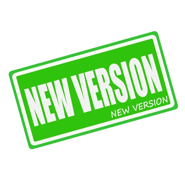 NEW VERSION white stamp text on green — 스톡 사진