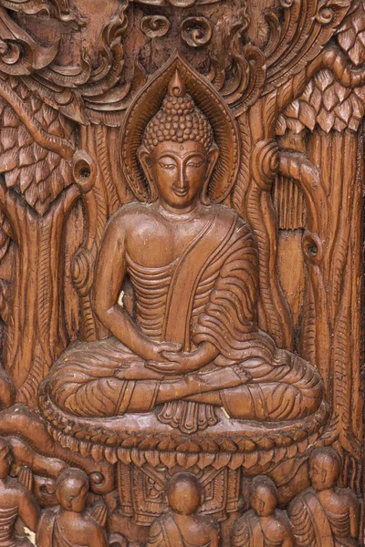 Carved wooden temple Thailand — Stock Photo, Image