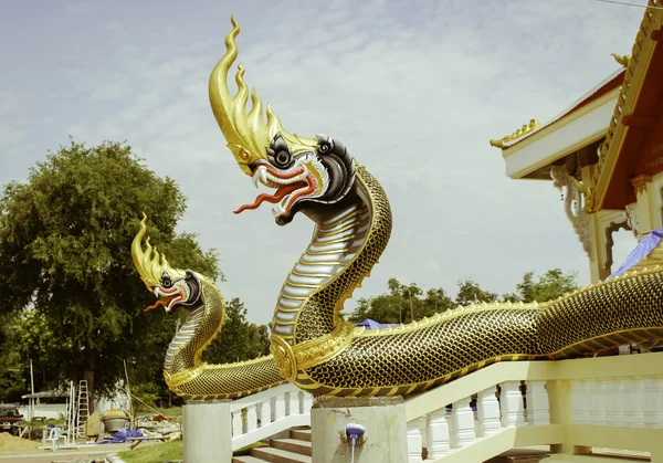 泰国益梭通府，泰国的崇拜和寺庙艺术的地方 — 图库照片