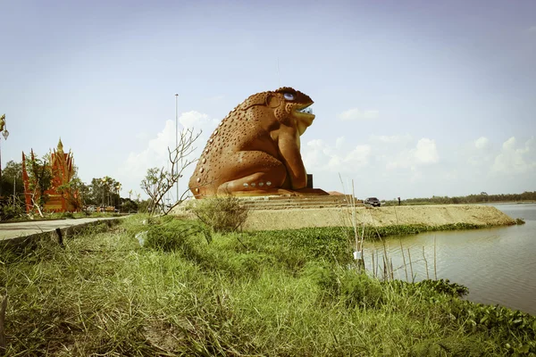 Park sapos y modelo cohete festival Yasothon, Tailandia — Foto de Stock