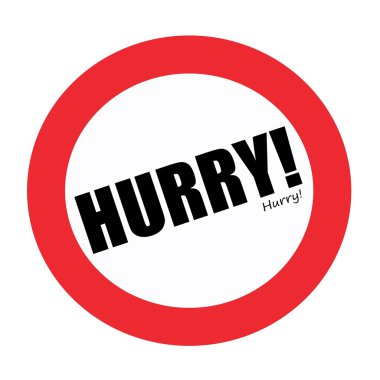 Acele siyah damga metni beyaz