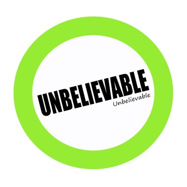 İnanılmaz siyah damga metni yeşil 