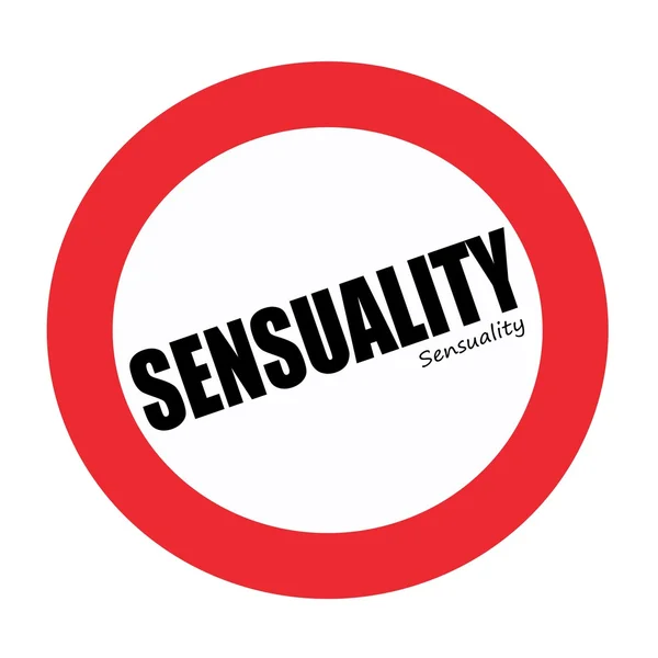 Sensuality black stamp text on white — Stock Photo, Image