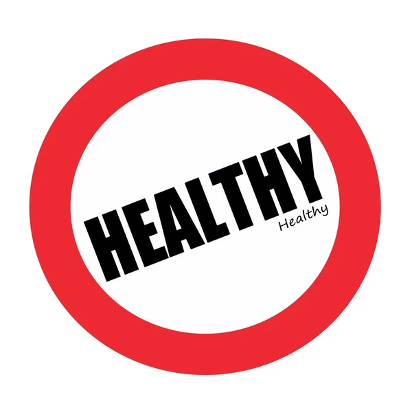 HEALTHY black stamp text on white — Stock Photo, Image