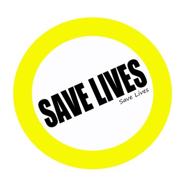 Beyaz hayatlarını siyah Damga metni kaydetme