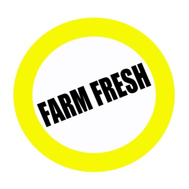 Çiftlik taze arka Damga metni beyaz