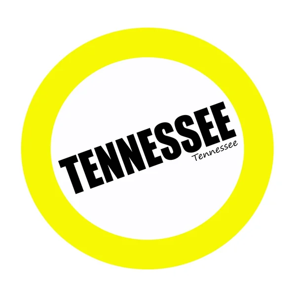 Tennessee svart Stämpeltext på vit — Stockfoto