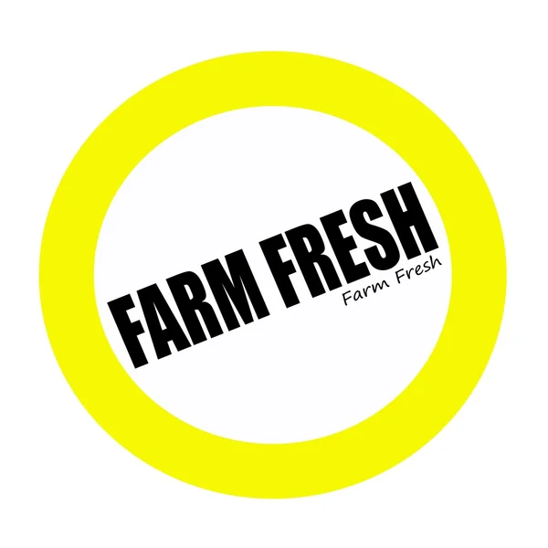 FARM FRESH volver texto del sello en blanco —  Fotos de Stock