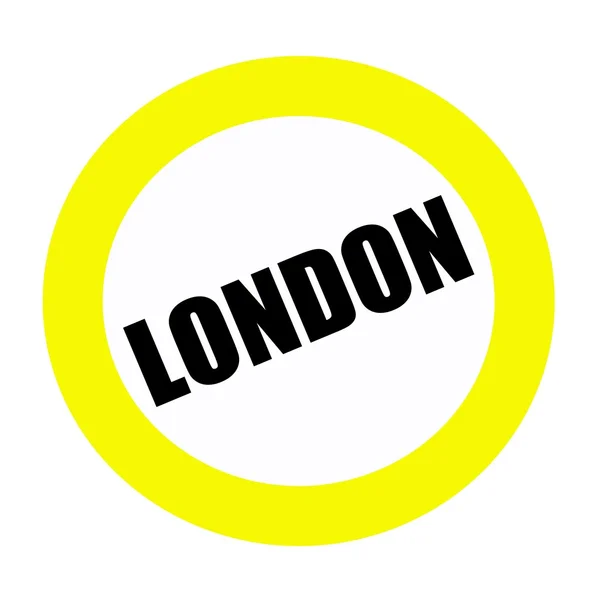 Londra siyah Damga metni beyaz — Stok fotoğraf