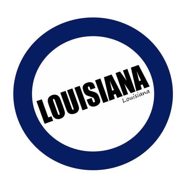 Louisiana zwarte stempel tekst op blueblack — Stockfoto