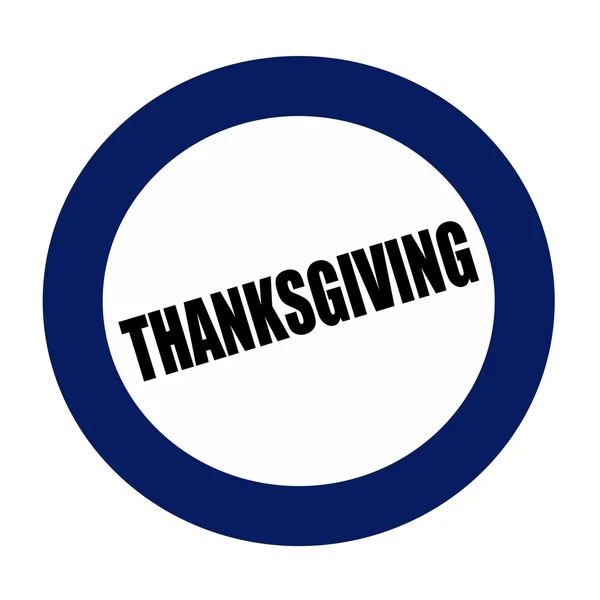 THANKSGIVING black stamp text on white — Stock Photo, Image