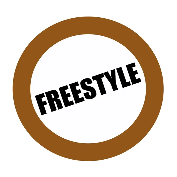 FREESTYLE black stamp text on white — Stock Photo, Image