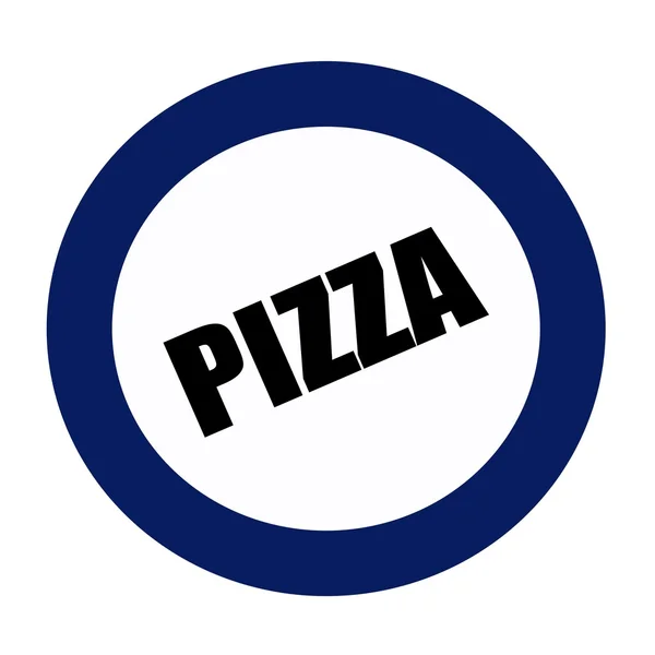 PIZZA black stamp text on white — Stock Photo, Image