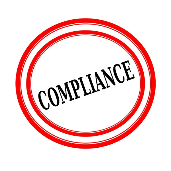 COMPLIANCE black stamp text on white backgroud — Stock Photo, Image