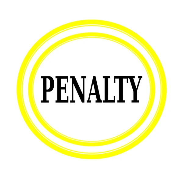 PENALTY black stamp text on white backgroud — Stock Photo, Image