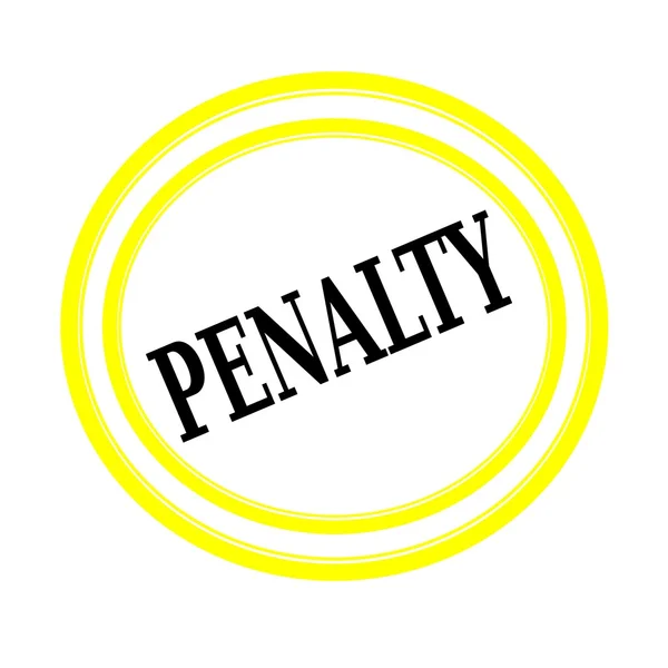 PENALTY black stamp text on white backgroud — Stock Photo, Image