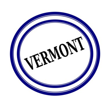 Vermont beyaz kağıt üzerinde siyah damga metni