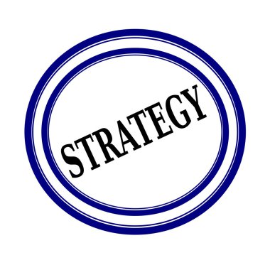 Strateji siyah damga metni beyaz