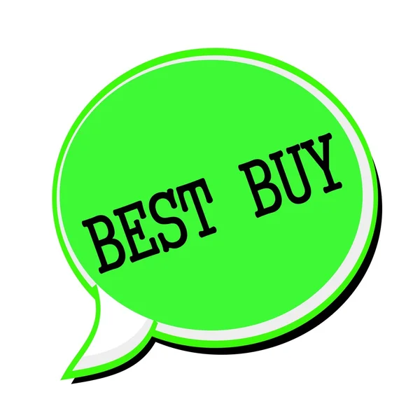 BEST BUY black stamp text on green Speech Bubble — Stock Photo, Image