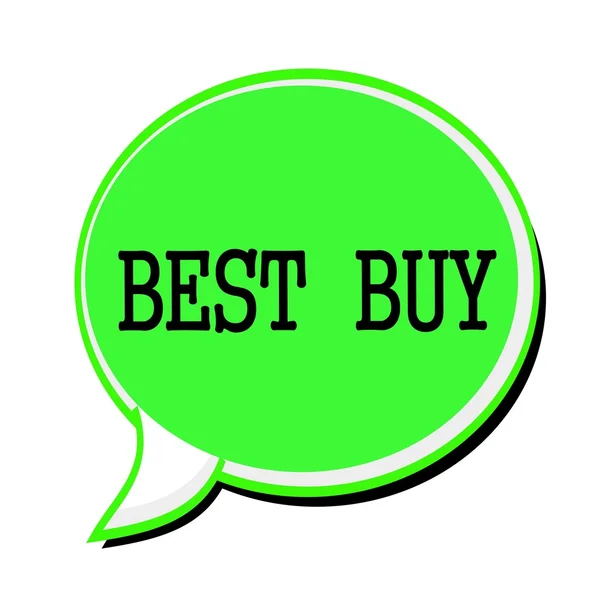 BEST BUY black stamp text on green Speech Bubble — Stock Photo, Image