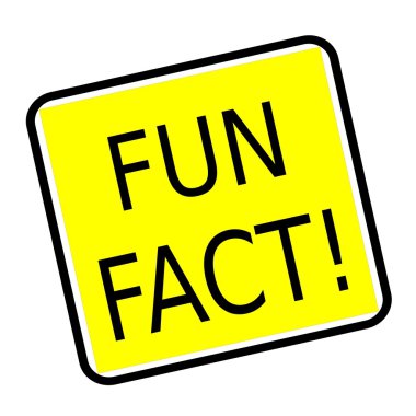 Fun gerçek siyah damga metni sarı zemin üzerine