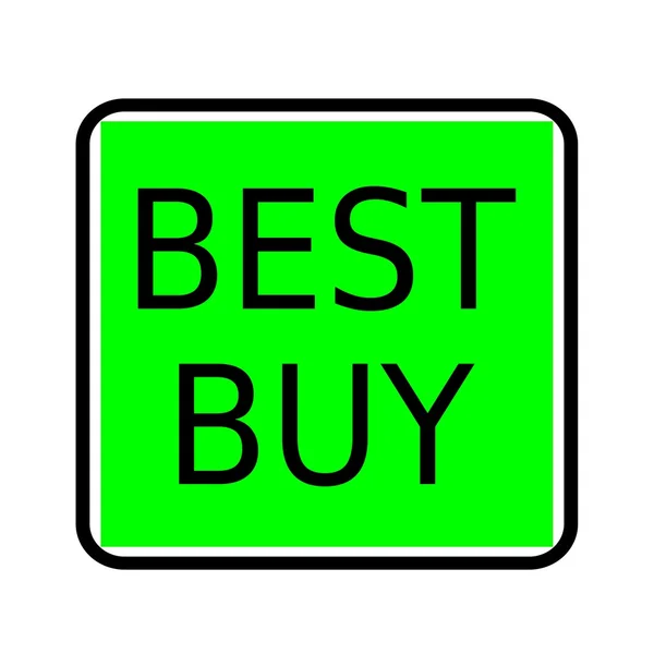 Best buy black stamp text on green background — Stock Photo, Image
